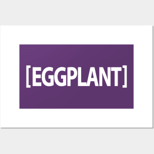 Eggplant Emoji Design Posters and Art